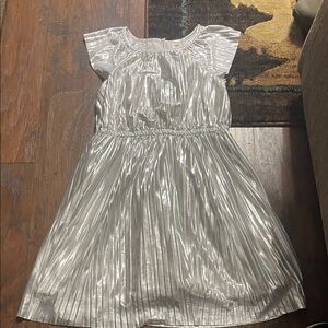 OshKosh B'gosh Metallic Silver Kids Dress